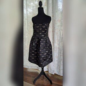Kookai Strapless Dress with Critter Print